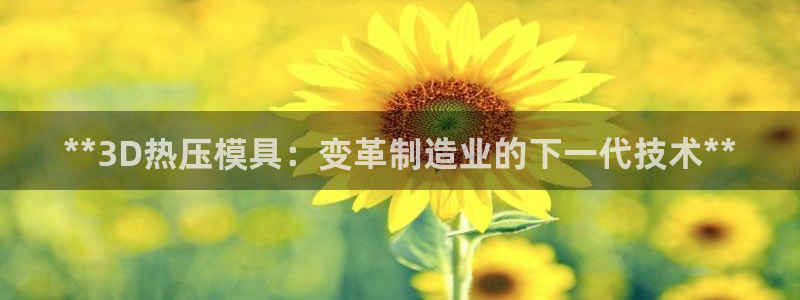 EMC易倍让身份验证：**3D热压模具：变革制造业的下一